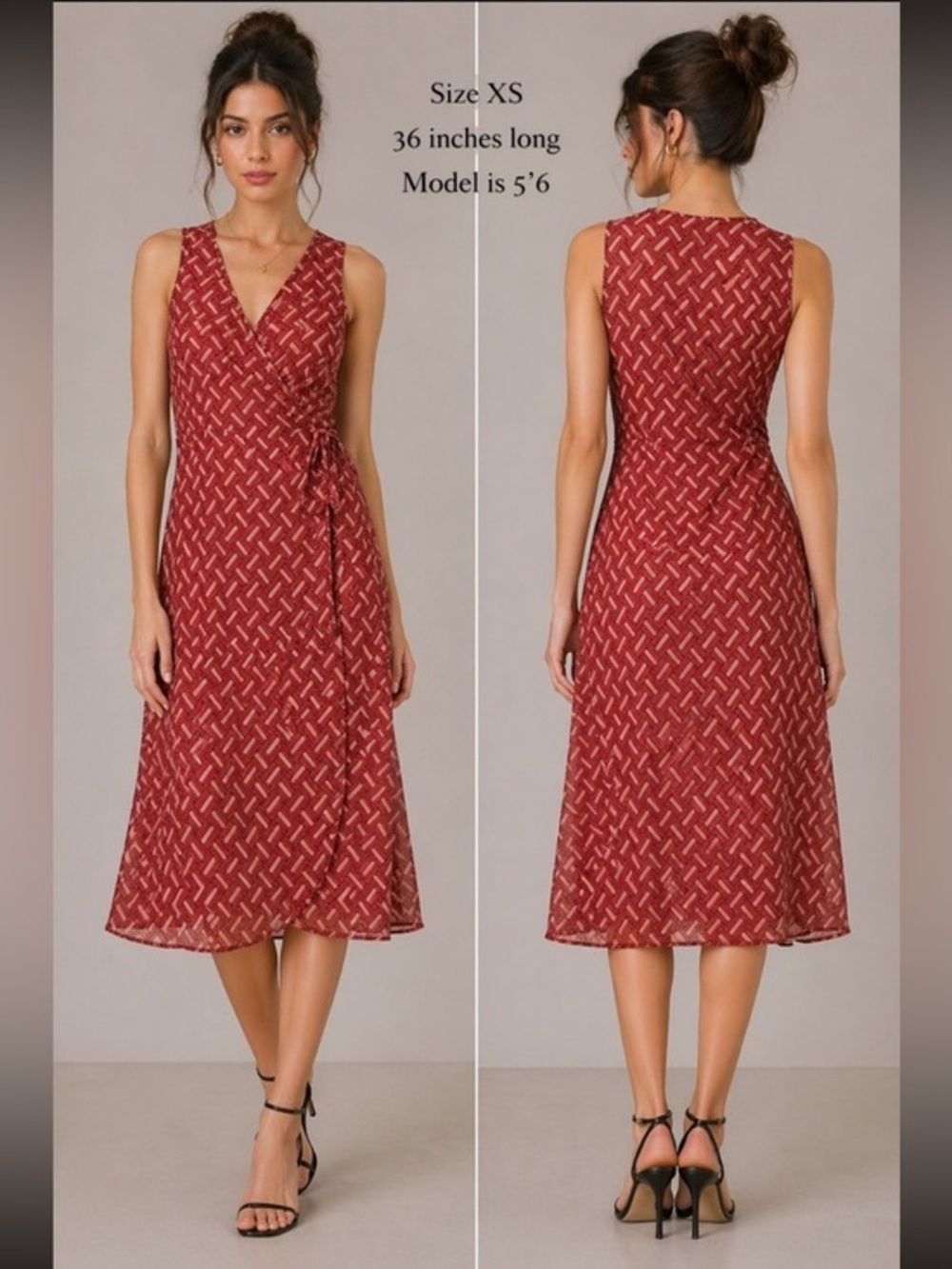Banana republic factory orange red stretch dress